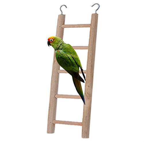 BlueMoo Wooden Pet Ladder Cage Toys for Parrot Bird Budgie Rodent Hamster Mouse Gerbil