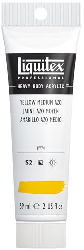 Liquitex Professional Heavy Body Acrylic Paint 59 ml tube, Yellow Medium Azo