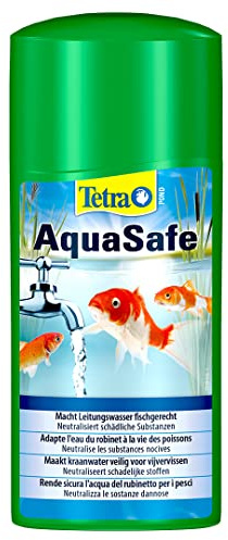 Tetra Pond AquaSafe - Wasseraufbereiter für Teiche - Passt Leitungswasser an das Leben der Fische - angereichert mit wichtigen Inhaltsstoffen und setzt die Grundlagen für EIN gesundes Leben - 500 ml
