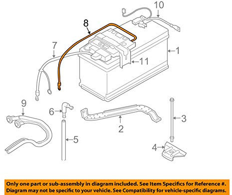 BMW Genuine Positive Battery Lead Fits E90 E90 LCI E91 E91 LCI E92 61126938504