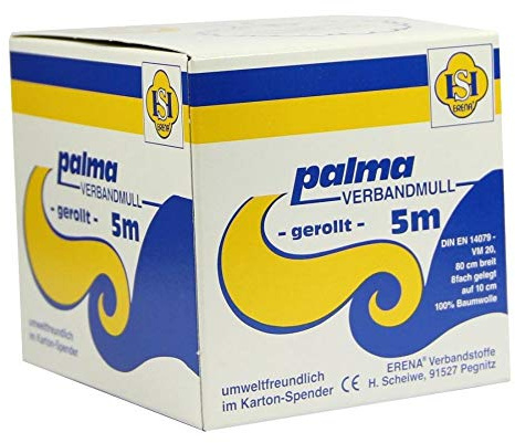 PALMA Verbandmull 80 cm 5 m Rolle 1X5 m