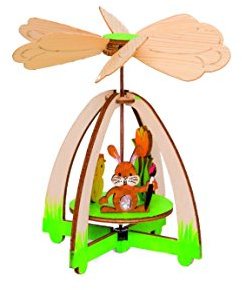 Kuhnert Wärmespiel Frühling aus Holz zum Zusammenbauen Bastelset, 12 CM