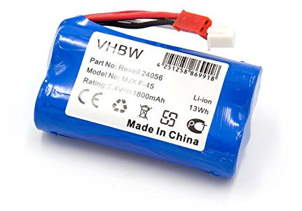 vhbw Akku kompatibel mit Revell MJX F-45 Modellbau (1800mAh, 7,4V, Li-Ion)