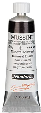Schmincke - MUSSINI®, finest artists' resin oil colors, mineral black - 35 ml