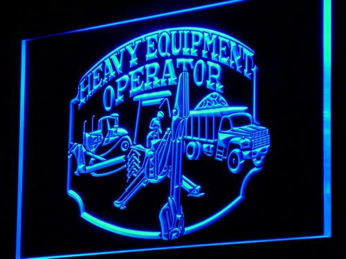 ADVPRO j219-b Heavy Equipment Operator Display Neon Light Sign Barlicht Neonlicht Lichtwerbung