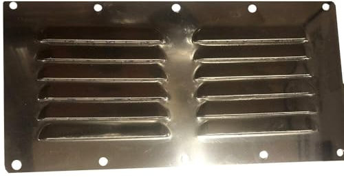 Sea Dog Line 331400-1 Stainless Steel Louvered Deck Plate, 9-1/8 x 4-5/8-Inch