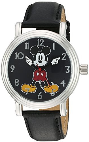 Disney Unisex-Adults Analogue Quartz Watch with Faux Leather Strap W002757