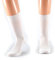 Fontana Calze, 6 paia di calze UOMO corte in 100% Cotone Filo di Scozia. BIANCO TG 39-41,5