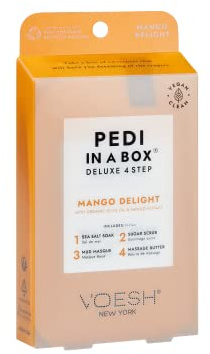 VOESH New York Pedi in a Box Deluxe 4 Step Service in Mango Delight