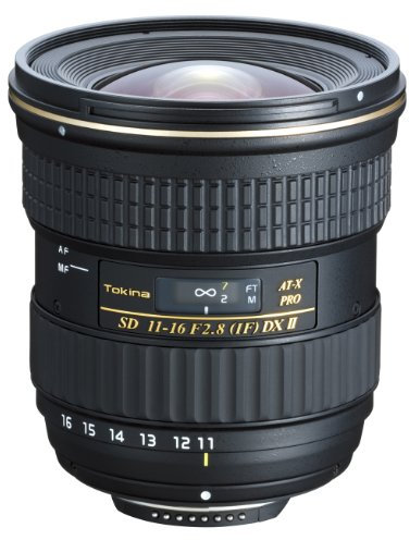 Tokina T5111615 Pro DX II - Obiettivo grandangolare per fotocamere Sony, AT-X Pro, distanza focale 11-16 mm, f/2,8, incl. paraluce BH 77B
