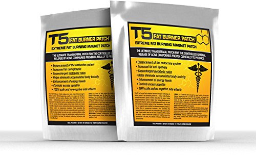 T5 Weight Loss Patches : Metabolism Boost, Appetite Suppressant & Detox -Transdermal Slimming Patch UK (1 Month Supply)