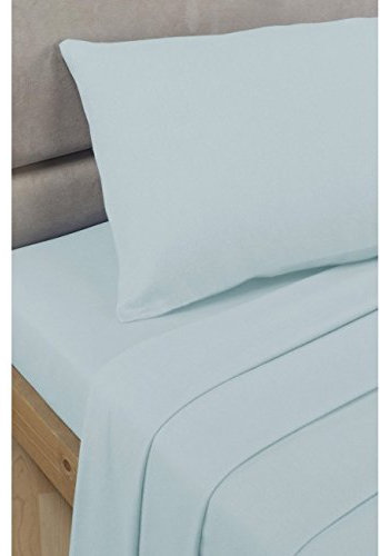 Rapport Home Duckegg Single Flat Sheet Polycotton Percale Bed Sheet
