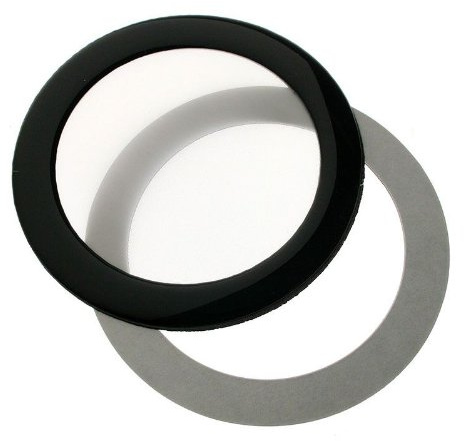 DEMCiflex Staubfilter rund 80mm schwarz/weiß