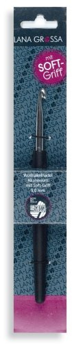 Lana Grossa Wollhäkelnadel 10mm Alu mit Softgriff