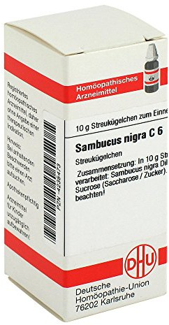 SAMBUCUS NIGRA C 6 Globuli 10 g