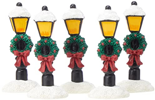 Anniversary House F337 Snowy Lamp Post Cake Toppers-12 Pcs