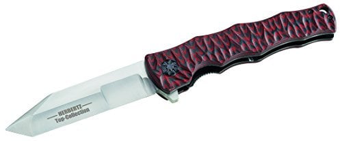 HERBERTZ Top-Collection Taschenmesser, AISI 440C-Stahl, Flip, Liner Lock, G-10 Griffschalen, Clip, Box