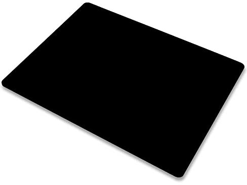 OcioDual Tappetino da Gioco per Mouse Laser e Ottici Nero Tappeto Base in Gomma Antiscivolo Pad Superficie Liscia 22x18 cm