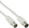 InLine Antennenkabel - 2X geschirmt - >75dB - weiß - 2m