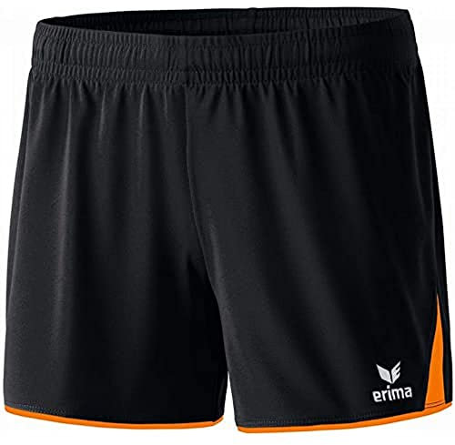 Erima Damen Classic 5-c Short, Schwarz/Orange, 40 EU
