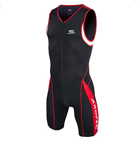Aropec Triathlon Einteiler AP-104M Herren, Farbe:schwarz/rot;Größe:3XL