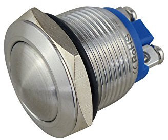 Metalltaster Dome 19 mm 1 x Schliesser