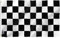 ANLEY Fly Breeze 3x5Pi Drapeau à Damier-Couleur Vive Résistant aux UV-Tête en Toile/Double Couture-Drapeau de Course Noir et Blanc Polyester œillet en Laiton 3x5Pi