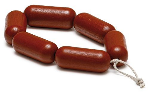 Erzi 15 x 4 x 2 cm Pretend Play Wooden Grocery Shop Merchandize Sausages Chain
