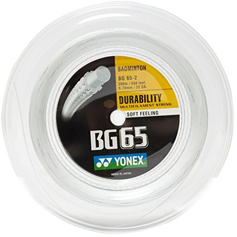 YONEX BG65 Badmintonsaitenrolle, 200 m