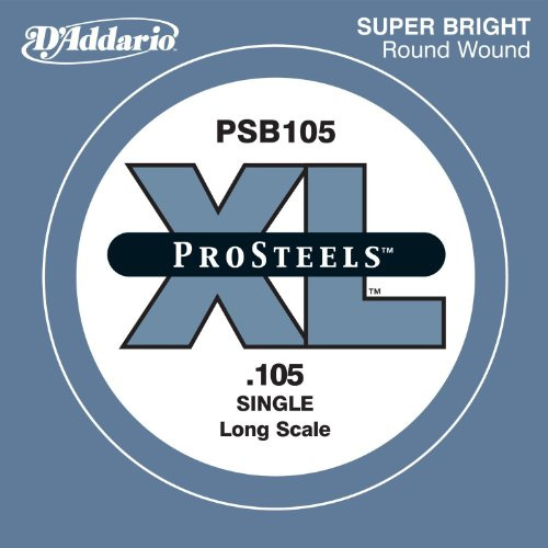D'Addario .105 ProSteels Long Scale Single String for Bass Guitar
