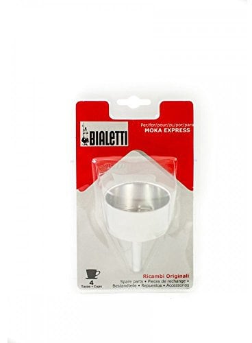 Bialetti Set Rechanges 1 Entonnoir pour Moka, 4 Tasses, Aluminium