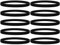 GOGO 100 Pezzi Braccialetti Silicone Personalizzabili, Braccialetti Sottili in Silicone per Adulti, Accessori per Feste-Nero