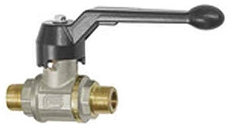 RIEGLER 3351.88 Kugelhahn mit Handhebel, Außen-/Außengewinde, R 1-1/2 Gewinde