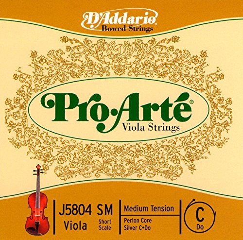 D'Addario Pro-Arte Einzelne C-Saite für Bratsche/Viola mit kurzer Mensur (Spannung: medium)