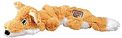 KONG – Scrunch Knots Fox – Innere Geknotete Seile und Minimale Füllung für Weniger Unordnung – Für Mittelgroße/Große Hunde