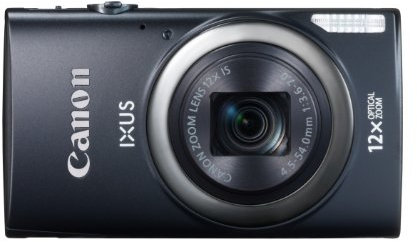 'Canon Digital IXUS 265 HS 16 MP – Kompaktkamera (3 Zoll Display, 12 x optischer Zoom), Schwarz