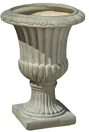 Great Deal Furniture Jardinière/urne en Pierre Verte Antique pour intérieur/extérieur, 66 cm