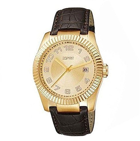 Esprit Herren Analog Quarz Uhr mit Leder Armband ES103581003