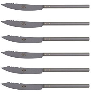 Coltellerie Berti 6 Coltelli Tavola '500 Lama Liscia Inox