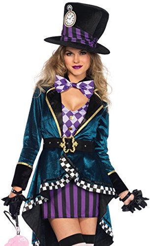 LEG AVENUE Damen Delightful Hatter Kost me, Mehrfarbig, Größe: L (EUR 40)