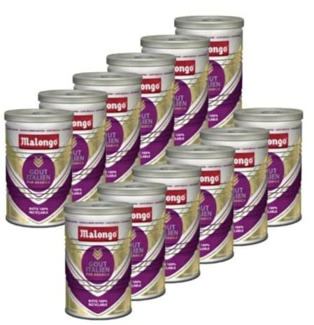 MALONGO Italian Ground Coffee 250 g x 12