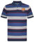 FC Barcelona Official Football Gift Mens Striped Polo Shirt XXL Blue