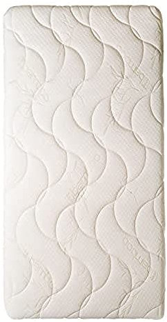 Easy Dort - Babykörbchenmatratze 50 x 100 cm – Wiege, Babyschale oder Babybett – Bezug aus Bambus | Sommer & Winter | doppelseitig Oeko tex® | Weiß