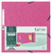 Exacompta - Réf. 55520SE - Paquet de 10 chemises à élastiques - pochettes 3 rabats - en carte lustrée 400 g/m2 - dimensions 24 x 32 cm pour documents au format A4 - couleur rose