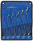 Dapetz ® Deep Offset Ring Spanners Set 6-17 mm Bi-Hex Swan Neck Spanner Metric Polished CRV - 6 Pieces