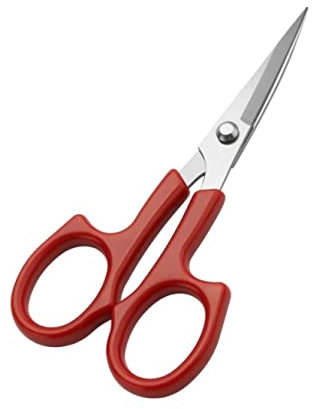 Rundschere Schere kurve Miniblings 12cm Bastelschere Nähschere DIY Handarbeit Handarbeitsschere Schneiderschere gebogen