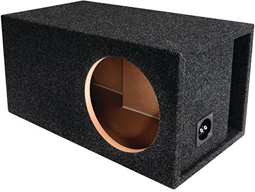 Bbox Single Vented 15 Inch Subwoofer Enclosure - SPL-Tuned Single Car Subwoofer Boxes & Enclosures - Premium Subwoofer Box Improves Audio Quality, Sound & Bass - Nickel Finish Terminals