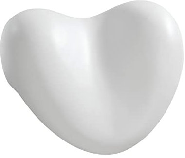 WENKO Kopf- und Nackenkissen Tropic White, Polyurethan, 25 x 11 x 20.5 cm, Weiß Gomo