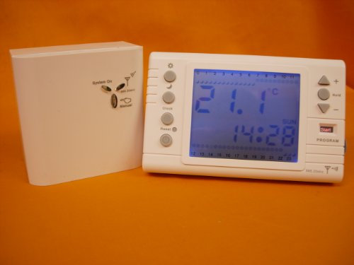 *NEW* DIGITAL LARGE BACK-LIGHT SCREEN PROGRAMMABLE RF868MHz WIRELESS ROOM THERMOSTAT