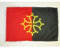 AZ FLAG - Drapeau Occitanie Tolosa - 45x30 cm - Pavillon Occitan 100% Polyester avec Deux Cordelettes - 20g